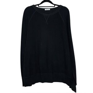 Hiro Clark Black French Terry Crew Neck Sweatshirt - Large